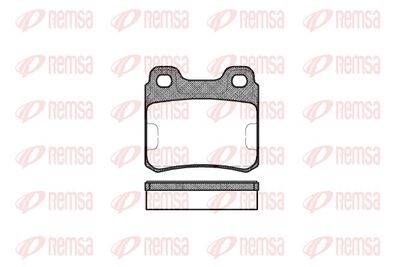 Brake Pad Set, disc brake REMSA 0282.00