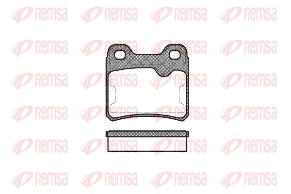 REMSA 0282.10 Brake Pad Set, disc brake