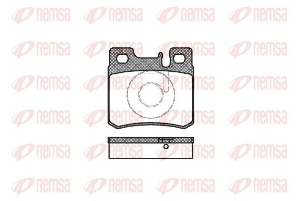 REMSA 0282.20 Brake Pad Set, disc brake