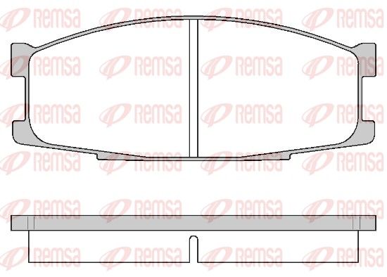 REMSA 0283.00 Brake Pad Set, disc brake