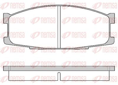 Brake Pad Set, disc brake REMSA 0283.00