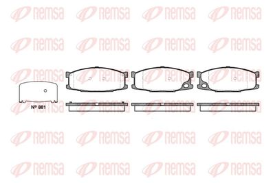 Brake Pad Set, disc brake REMSA 0283.10
