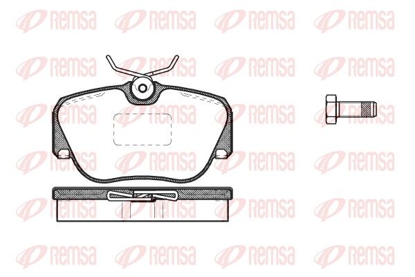 REMSA 0284.00 Brake Pad Set, disc brake