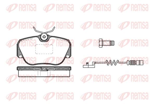 REMSA 0284.02 Brake Pad Set, disc brake