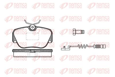 Brake Pad Set, disc brake REMSA 0284.02