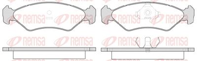 Brake Pad Set, disc brake REMSA 0285.15