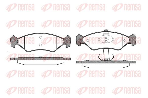 REMSA 0285.30 Brake Pad Set, disc brake