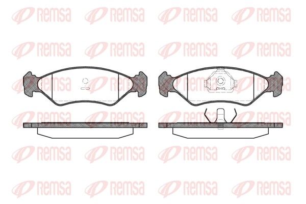 REMSA 0285.10 Brake Pad Set, disc brake
