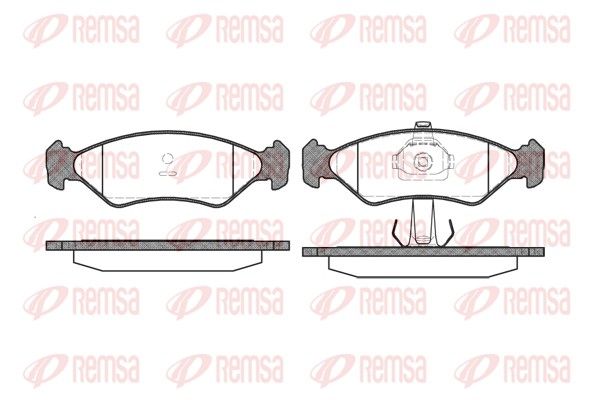 REMSA 0285.20 Brake Pad Set, disc brake