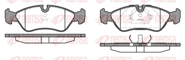 REMSA 0286.10 Brake Pad Set, disc brake