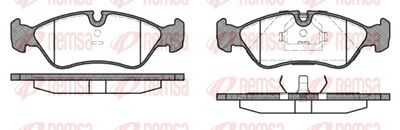 Brake Pad Set, disc brake REMSA 0286.10
