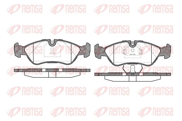 REMSA 0286.30 Brake Pad Set, disc brake