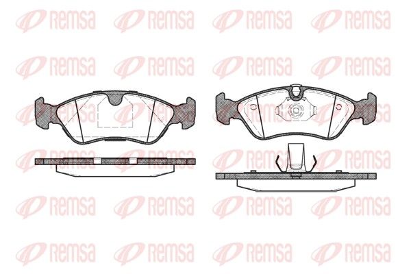 REMSA 0286.50 Brake Pad Set, disc brake