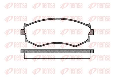 Brake Pad Set, disc brake REMSA 0287.00