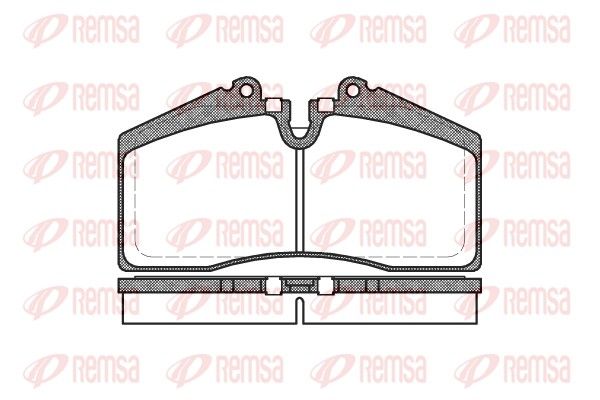 REMSA 0288.00 Brake Pad Set, disc brake
