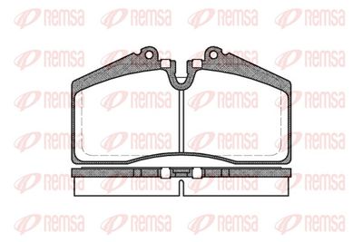 Brake Pad Set, disc brake REMSA 0288.00