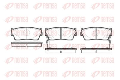 Brake Pad Set, disc brake REMSA 0289.02
