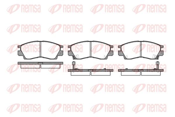 REMSA 0290.02 Brake Pad Set, disc brake