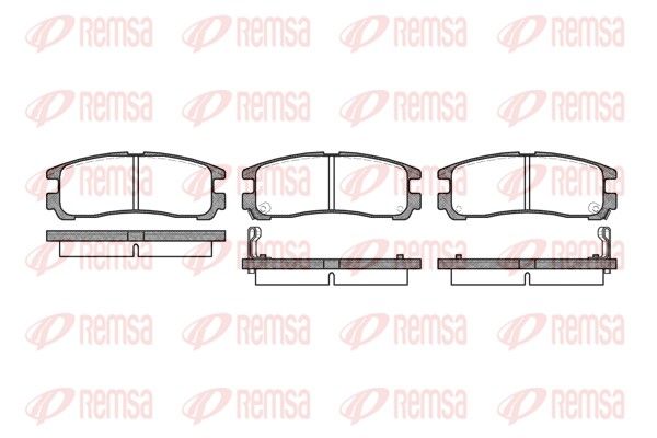 REMSA 0291.02 Brake Pad Set, disc brake