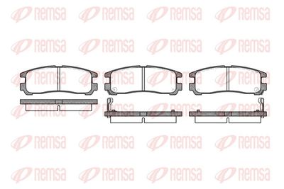 Brake Pad Set, disc brake REMSA 0291.02