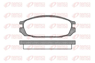 Brake Pad Set, disc brake REMSA 0292.00