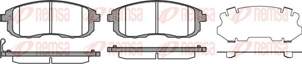 REMSA 0293.11 Brake Pad Set, disc brake