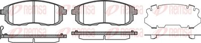 Brake Pad Set, disc brake REMSA 0293.11
