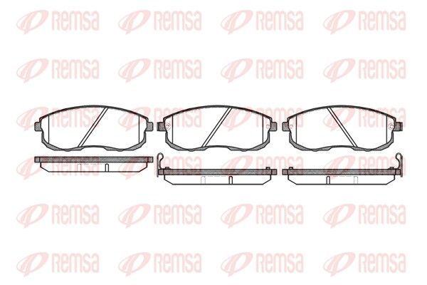 REMSA 0293.12 Brake Pad Set, disc brake
