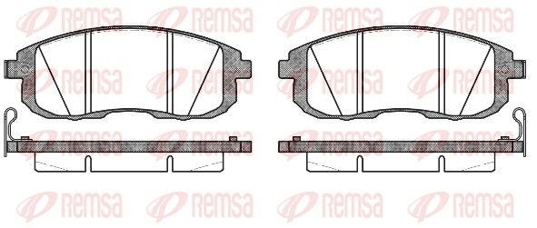 REMSA 0293.14 Brake Pad Set, disc brake