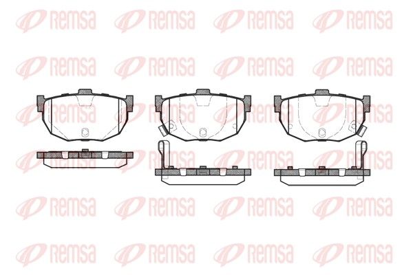 REMSA 0294.22 Brake Pad Set, disc brake