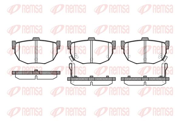 REMSA 0294.32 Brake Pad Set, disc brake