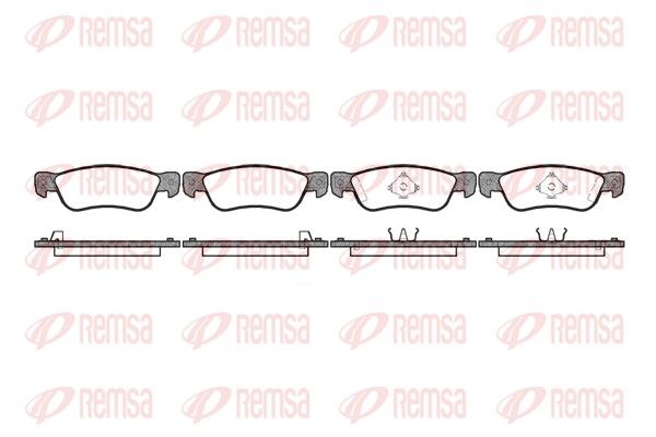 REMSA 0295.04 Brake Pad Set, disc brake