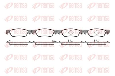 Brake Pad Set, disc brake REMSA 0295.04