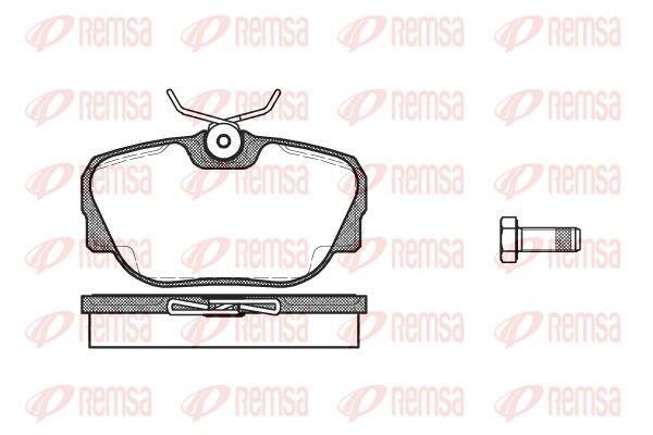 REMSA 0296.00 Brake Pad Set, disc brake