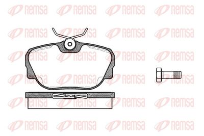 Brake Pad Set, disc brake REMSA 0296.00