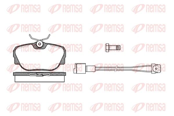 REMSA 0296.02 Brake Pad Set, disc brake