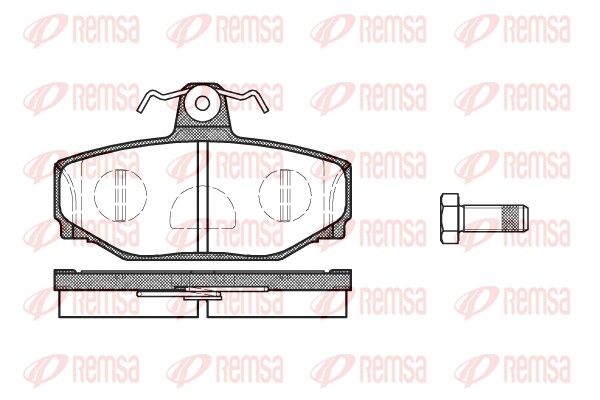 REMSA 0297.10 Brake Pad Set, disc brake