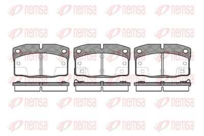 Brake Pad Set, disc brake REMSA 0298.02