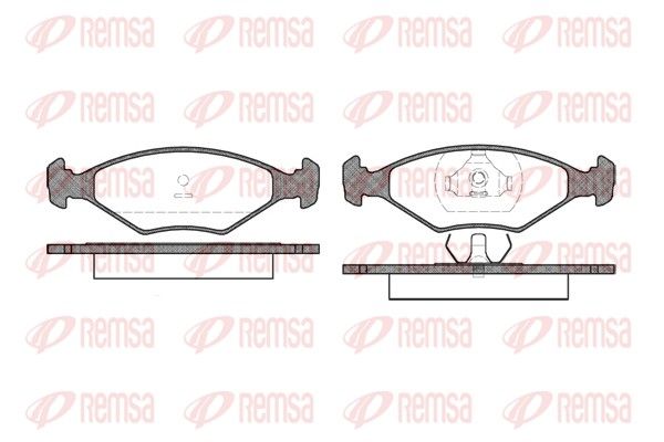 REMSA 0301.00 Brake Pad Set, disc brake