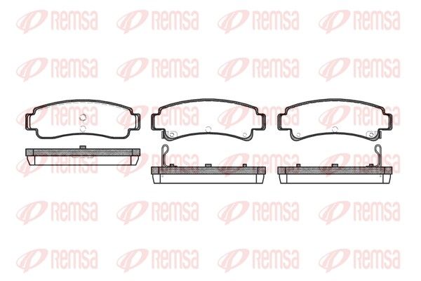 REMSA 0302.02 Brake Pad Set, disc brake