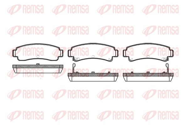 REMSA 0302.12 Brake Pad Set, disc brake