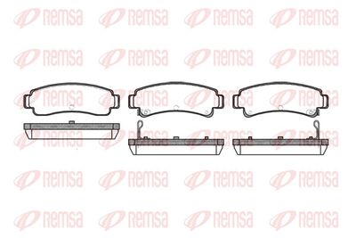 Brake Pad Set, disc brake REMSA 0302.12