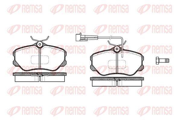REMSA 0303.02 Brake Pad Set, disc brake
