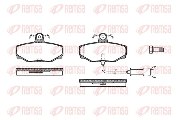 REMSA 0304.12 Brake Pad Set, disc brake