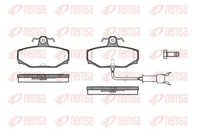 Brake Pad Set, disc brake REMSA 0304.12