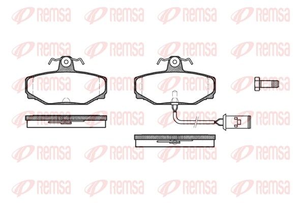 REMSA 0304.02 Brake Pad Set, disc brake