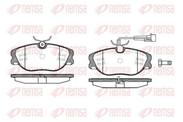 REMSA 0305.72 Brake Pad Set, disc brake