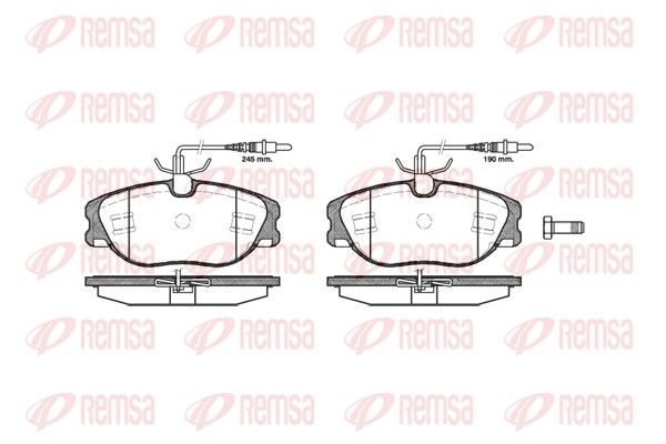 REMSA 0305.44 Brake Pad Set, disc brake