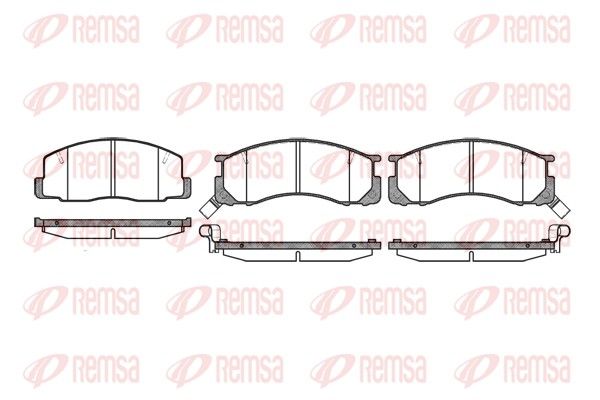 REMSA 0306.22 Brake Pad Set, disc brake