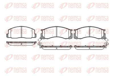 Brake Pad Set, disc brake REMSA 0306.32